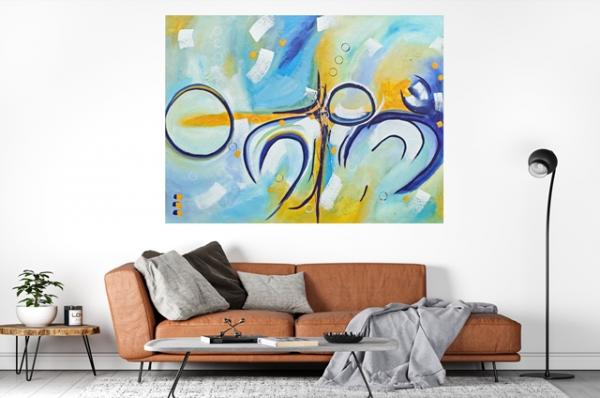 Large art 160 x 120 cm - Abstract 1347